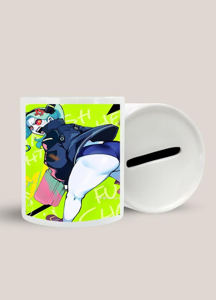 Копилка, копилка для денег Аниме Киберпанк #0012 белая керамическая No Brand (315044371)