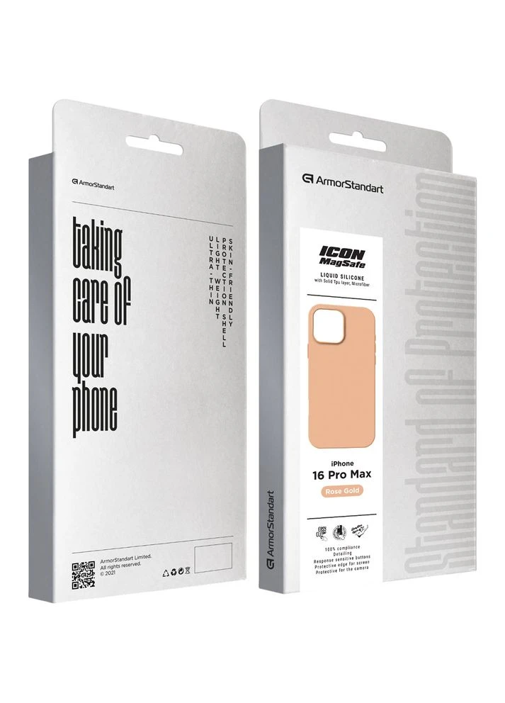 Чохол Icon2 MagSafe для Apple iPhone 16 Pro Max Rose Gold (ARM80196) ArmorStandart (323115226)