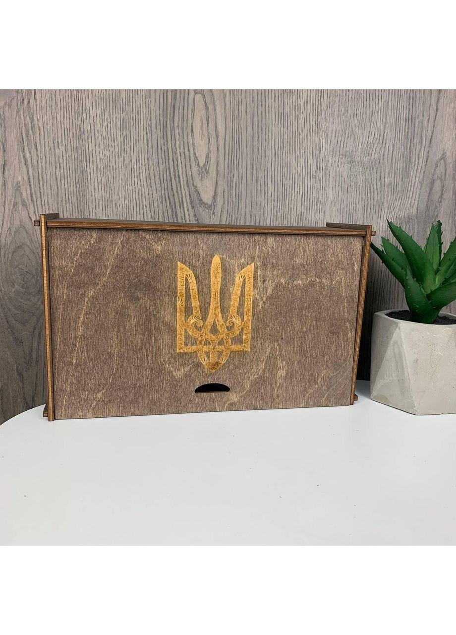 Чоловічий подарунковий набір шкіряний гаманець портмоне і пояс ремінь в чорний коробці. No Brand (351536568)