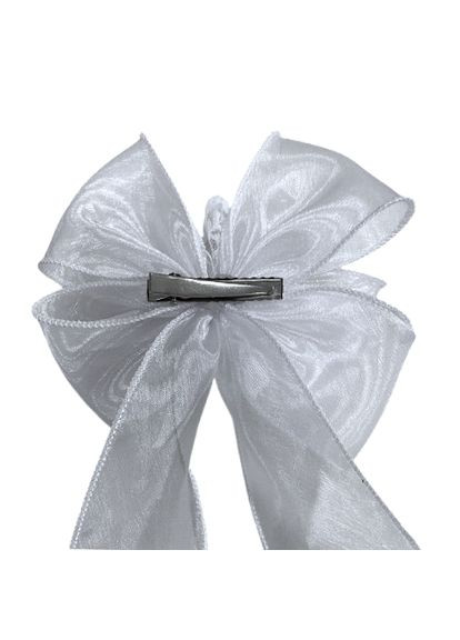 Бант для волос фатиновый 12х25см Hand Made на шпильке-учечке Handmade (368772324)