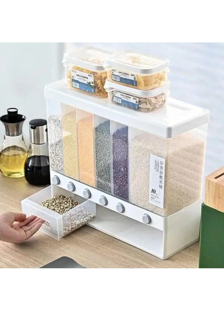 Органайзер на 6 секцій для сипучих продуктів No Brand (362445867)