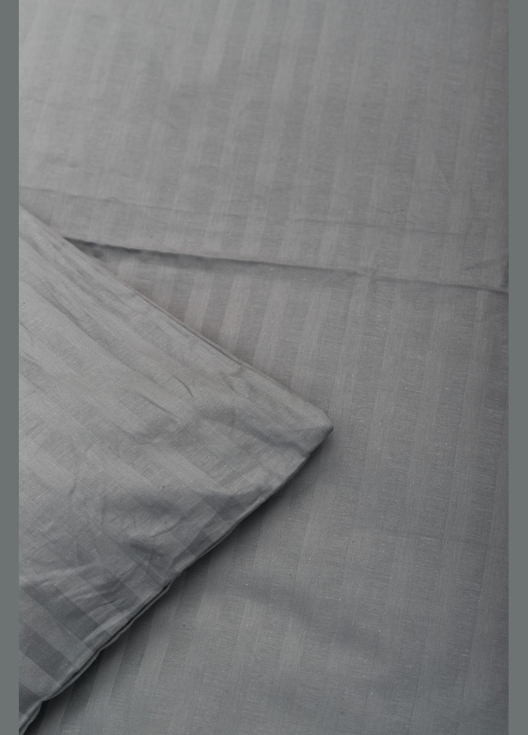 Комплект постельного белья Satin Stripe семейный 143х210х2 наволочки 4х70х70 (MS-820003669) Moon&Star stripe gray (288043708)
