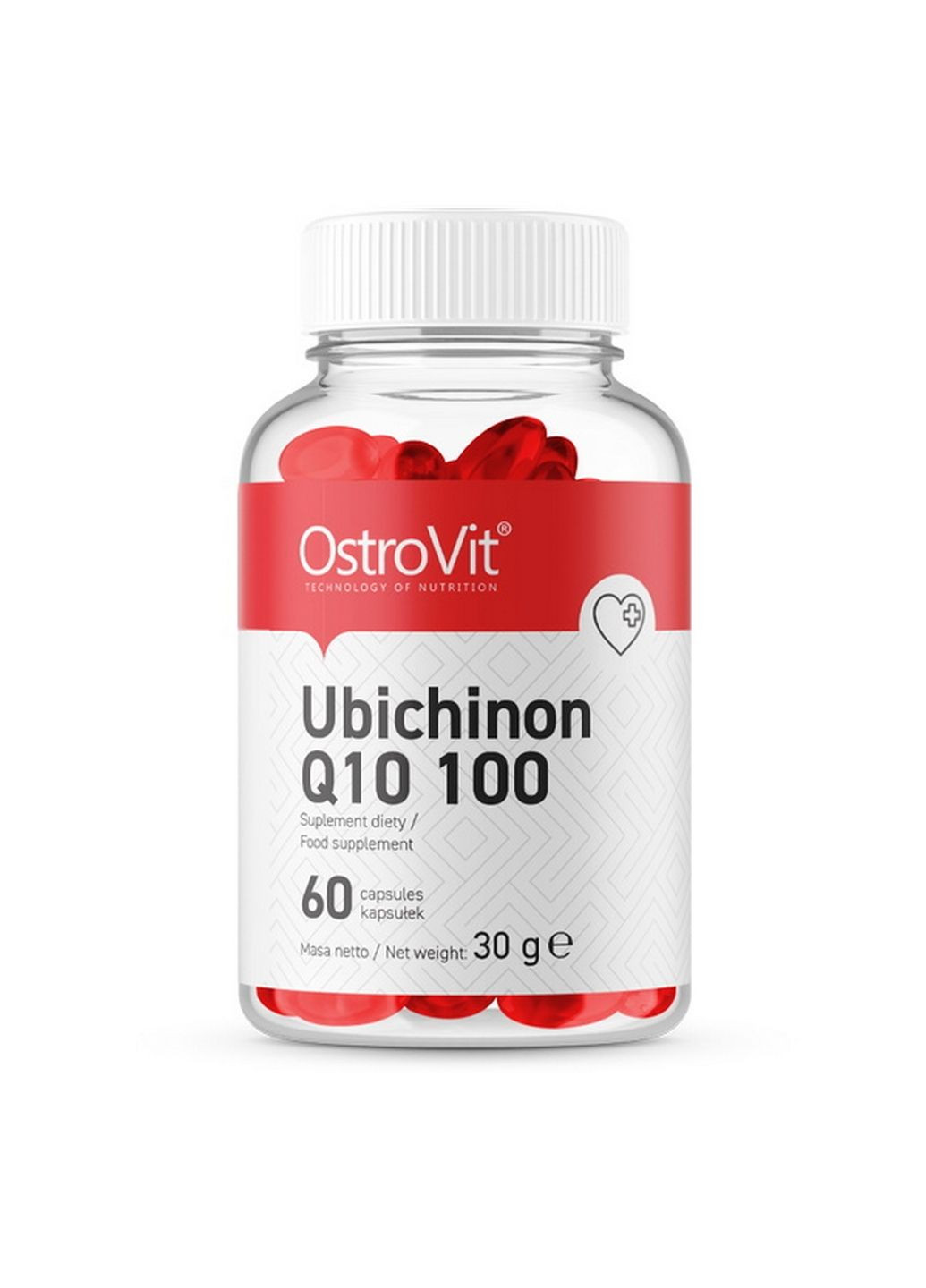 Натуральна добавка Ubichinon Q10 100, 60 капсул Ostrovit (293416823)