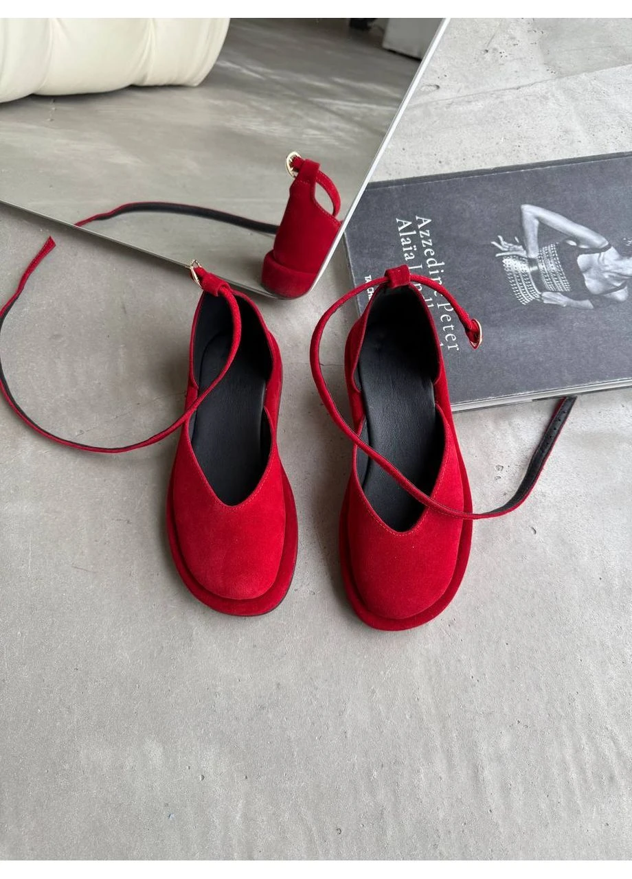Босоніжки закриті з натуральної замші No Brand (394223870)