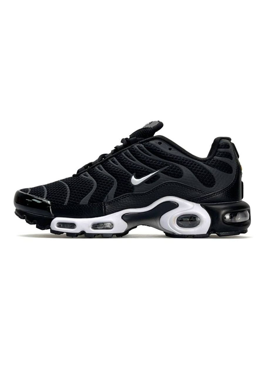 Чорні Осінні кросівки чоловічі nike No Brand Air Max Plus New Reflektive Black White