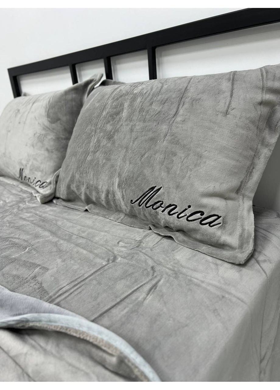 Велюрова постільна білизна Моніка євро 200х230 Koloco (366343864)