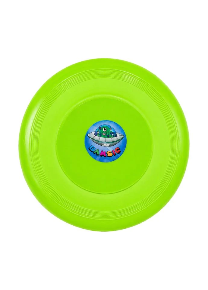 Дитяча іграшка "Літаюча тарілка" 034/1BMS(Green) діаметр 21 см Bamsic (394729158)