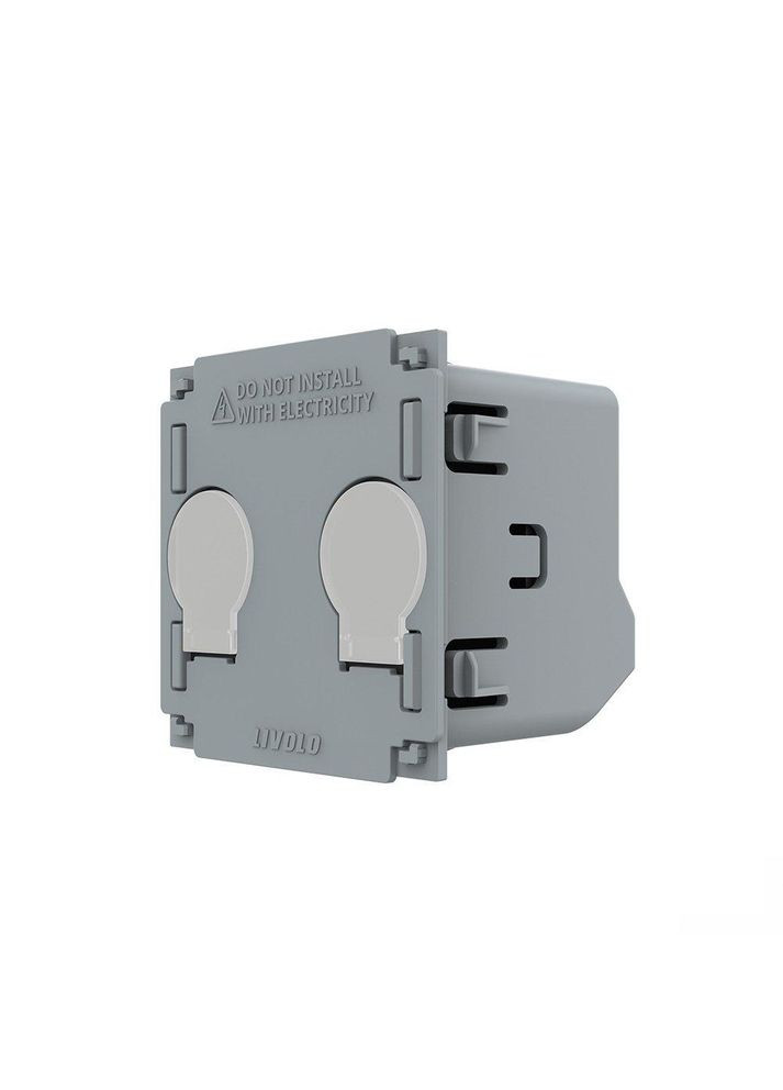 Сенсорна кнопка, 2 сенсори, без фіксації (дзвінковий / імпульсний), безпотенційний / сухий контакт, живлення 12-24В Livolo (370970784)