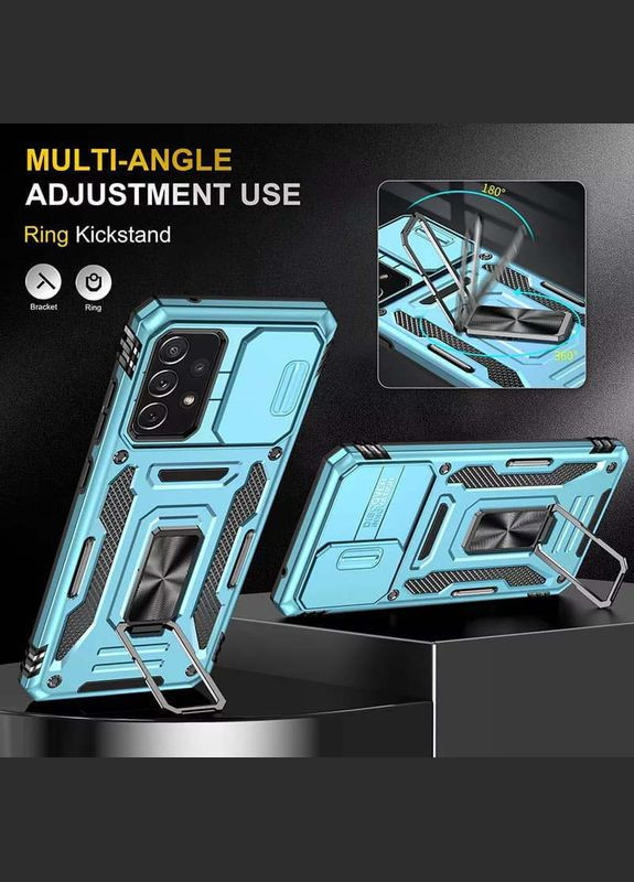 Ударостійкий чохол Camshield Army Ring для Samsung Galaxy A33 5G Light Blue No Brand (344465003)