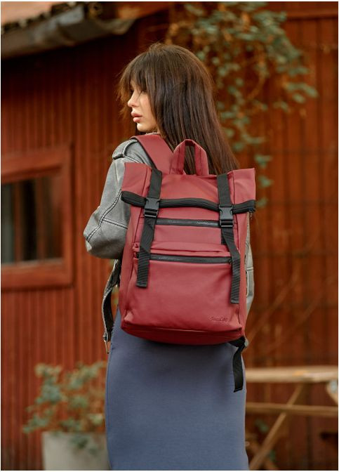 Рюкзак ролл унисекс RollTop LTT бордо Sambag (302519330)
