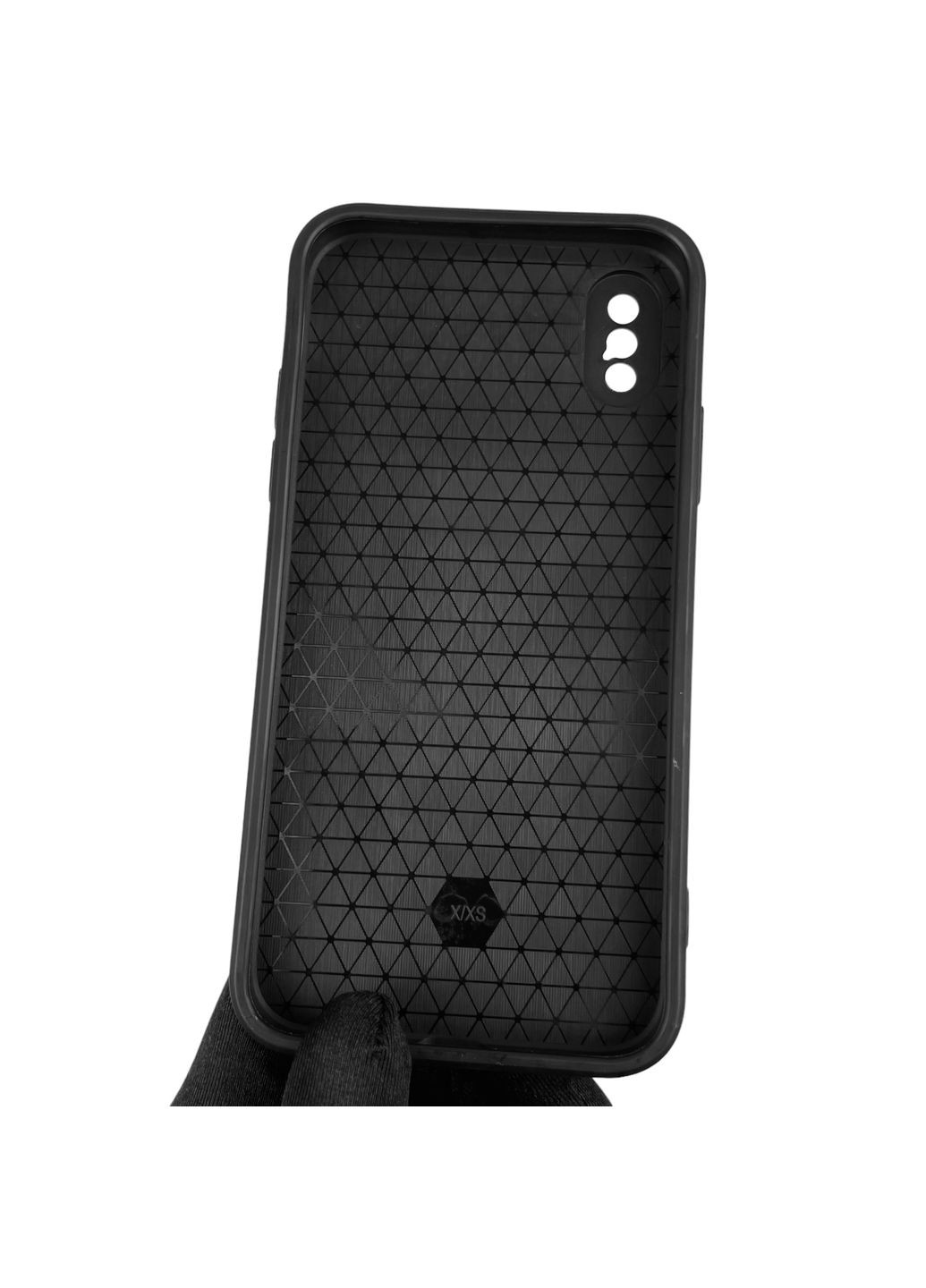 Чехол для iPhone XS бронированный с кольцом со шторкой на камеру на айфон хс чёрный rg1 Apple (366023509)