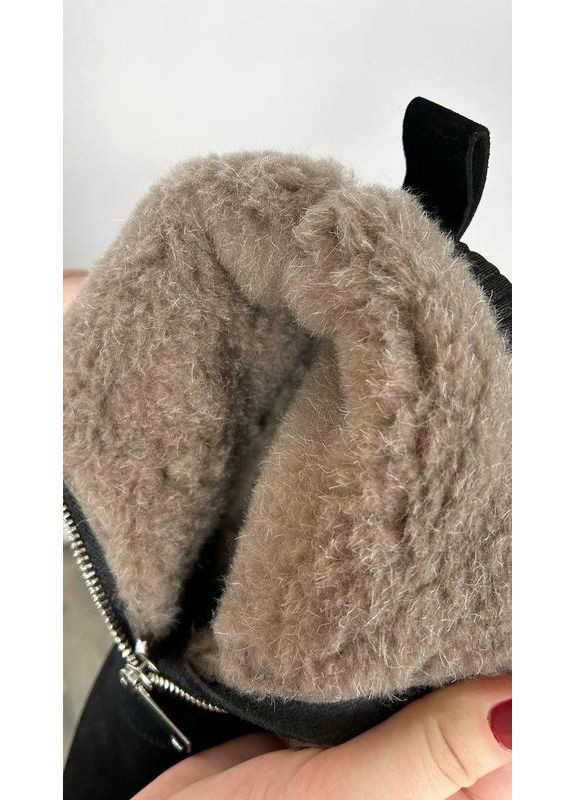 Зимние ботинки челси черные зима челси Gallop Lin из натуральной замши