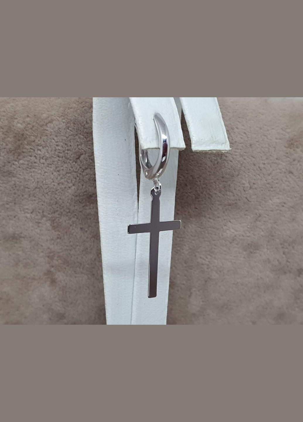 Золота моносережка Хрестик. 470057ШБ Tango (317285830)