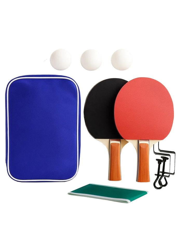 Набір для настільного тенісу VITOR NE-VT-6, 2 ракетки, 3 кульки, сітка No Brand (330603464)