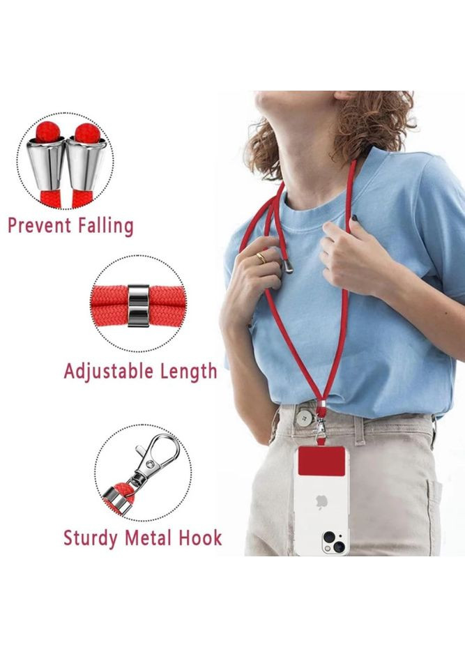 Зручний регульований ремінець для будь-якої моделі телефона Фіолетовий No Brand (292260778)