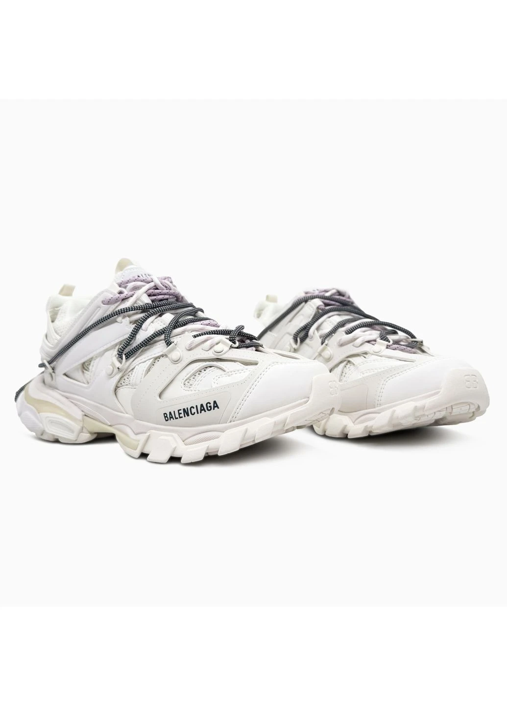 КРОСІВКИ ЖІНОЧІ BALENCIAGA TRACK TRAIL LACES WHITE/LILAC БАЛЕНСІАГА ТРЕК БІЛІ No Brand білі демісезони (391961842)