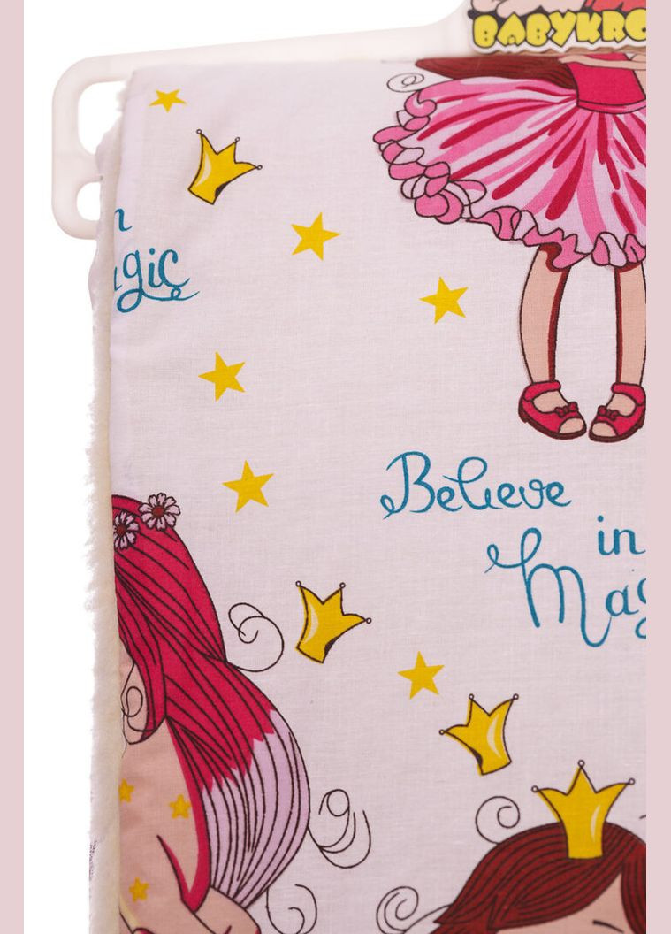 Конверт на хутро для дівчинки принцеса з єдинорогом 91*91 біла 56 см (51759) BABYKROHA (315423897)