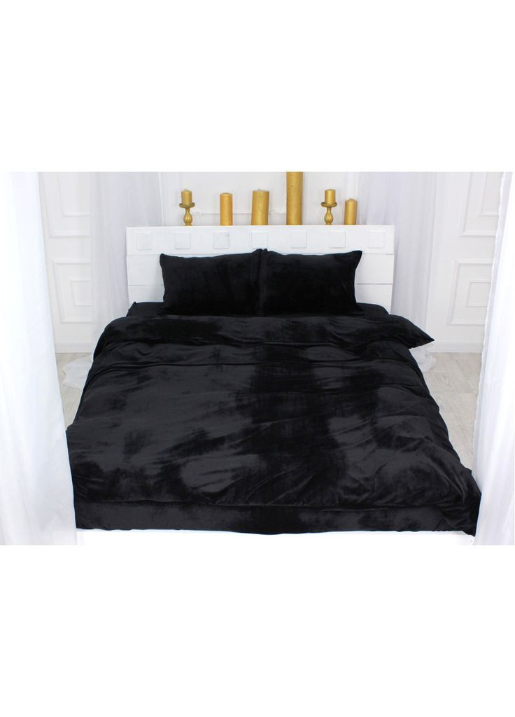 Постільна білизна Велюр Winter Frost 28-0007 Black Velvet (m226382) Mirson Велюр Winter Frost 28-0007 Black Velvet Односпальн (366568394)