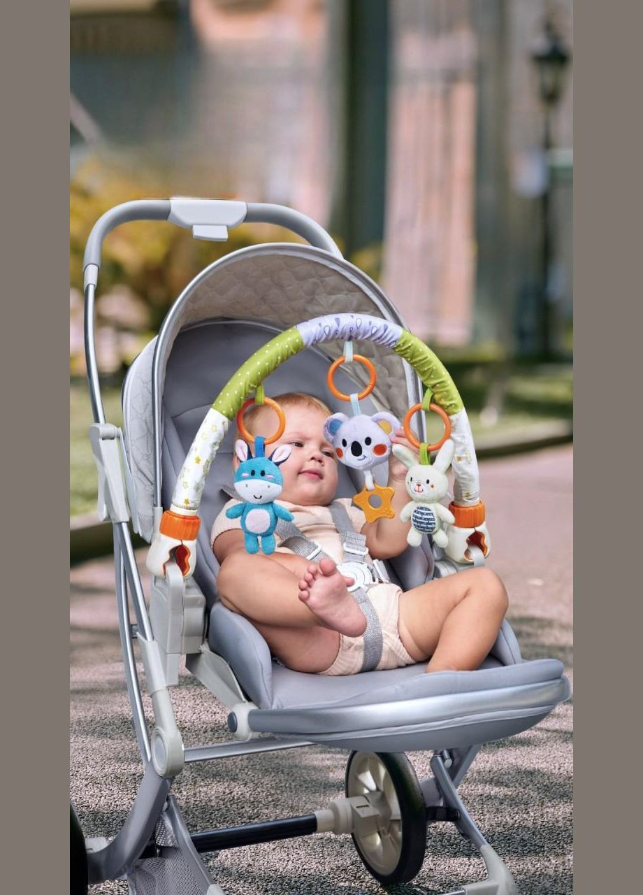 Развивающая дуга с подвесными игрушками Универсальная для коляски автокресла кроватки Разноцветный (9806) Tumama (339680783)