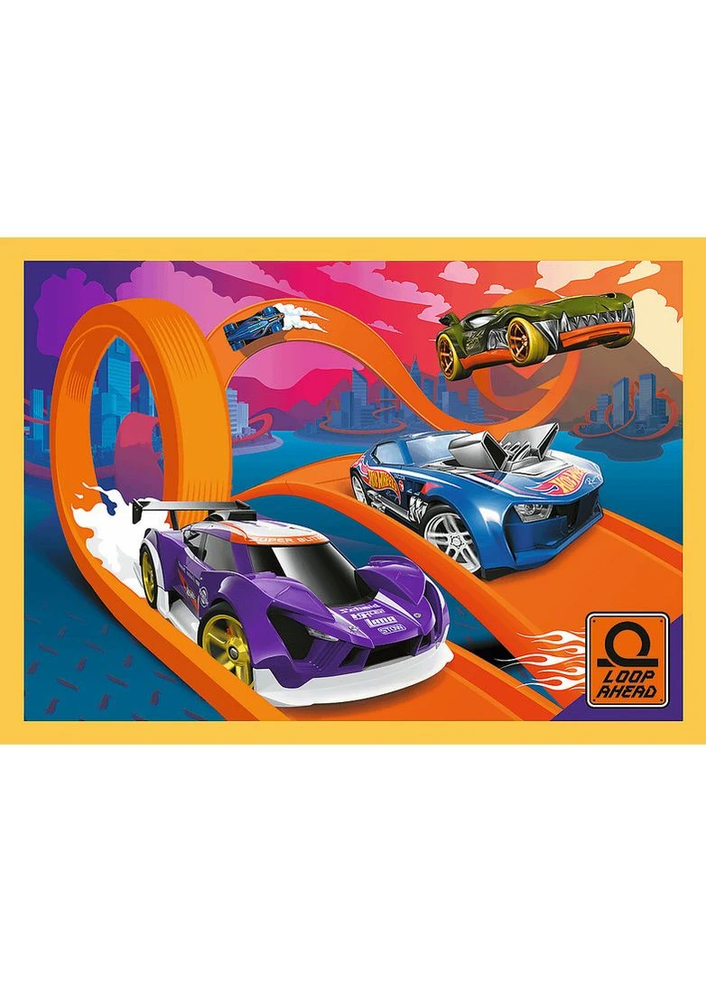 Пазл 4в1 Транспорт Hot Wheels Trefl (375497849)