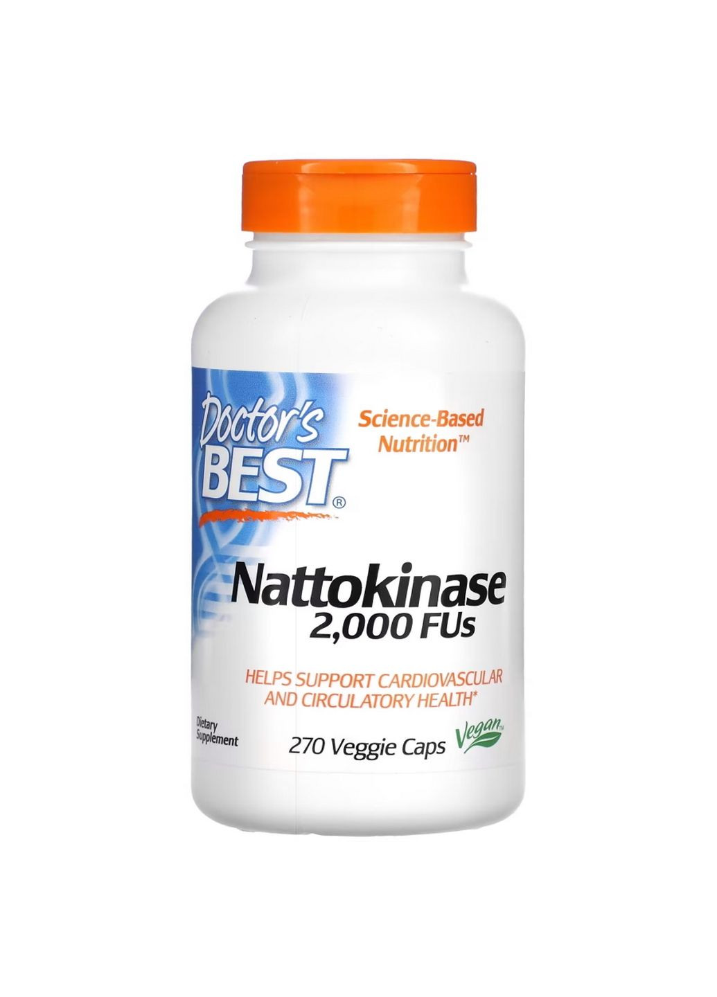 Натуральная добавка Nattokinase, 270 вегакапсул Doctor's Best (315873057)