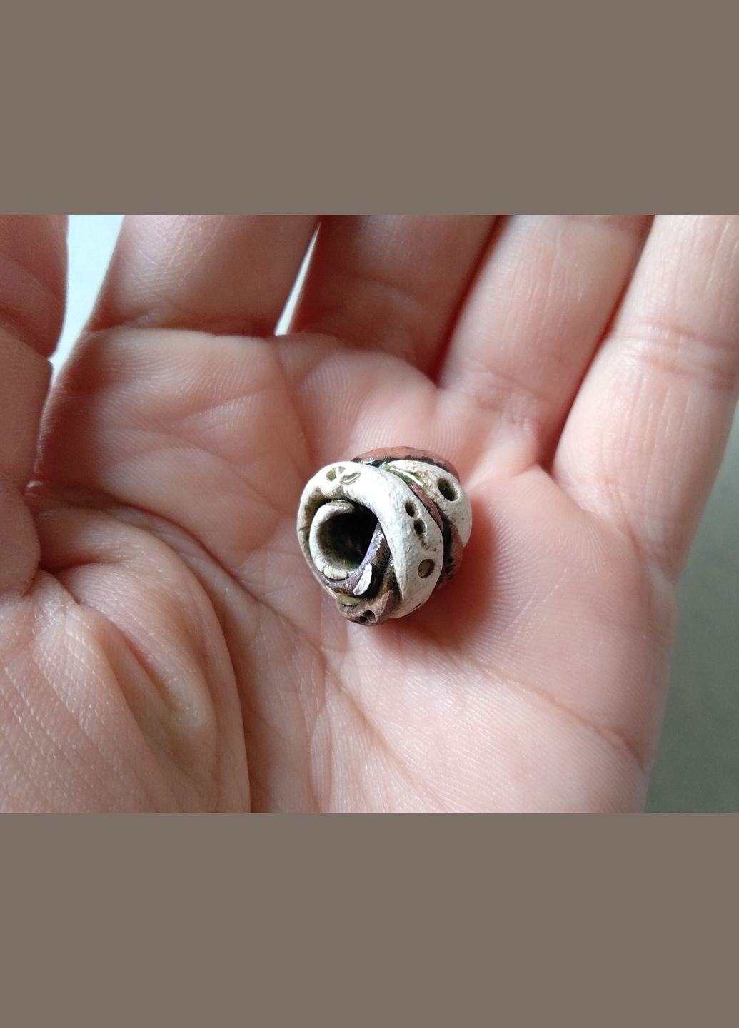 Керамическая бусина ручной работы "Сказочное Плетение №3" Коти&Ангели (301532924)