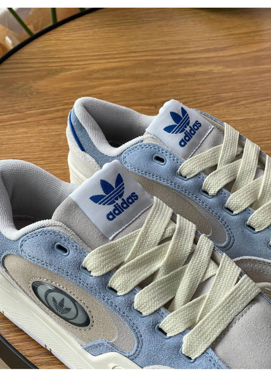 Голубые демисезонные кроссовки мужские и женские adidas adi2000 x 'blue dawn' | адидас ади 2000 голубые No Brand