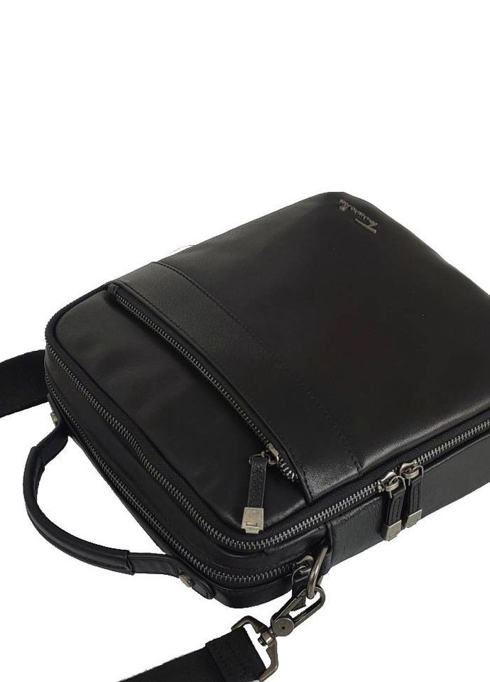 Сумка мужская кожаная черная Tavinchi TV-S010A с ручкой Tiding Bag (314900371)