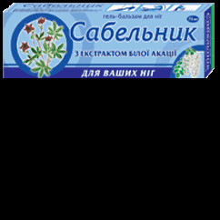 Гель-бальзам для ног Шабельник Белая акация 75 мл (туба) Флора-Фарм (330824725)
