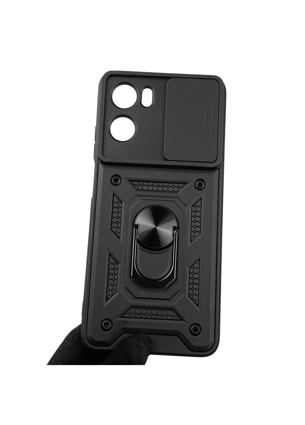 Чехол для E15 бронированный с кольцом со шторкой на моторола е15 чёрный rg1 Motorola (366236246)