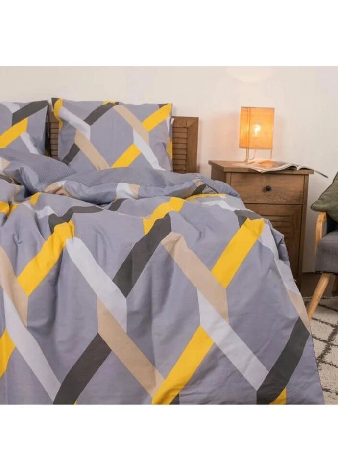 Постільна білизна євро Ранфорс 22183-E 220х200 см Viluta (336327744)