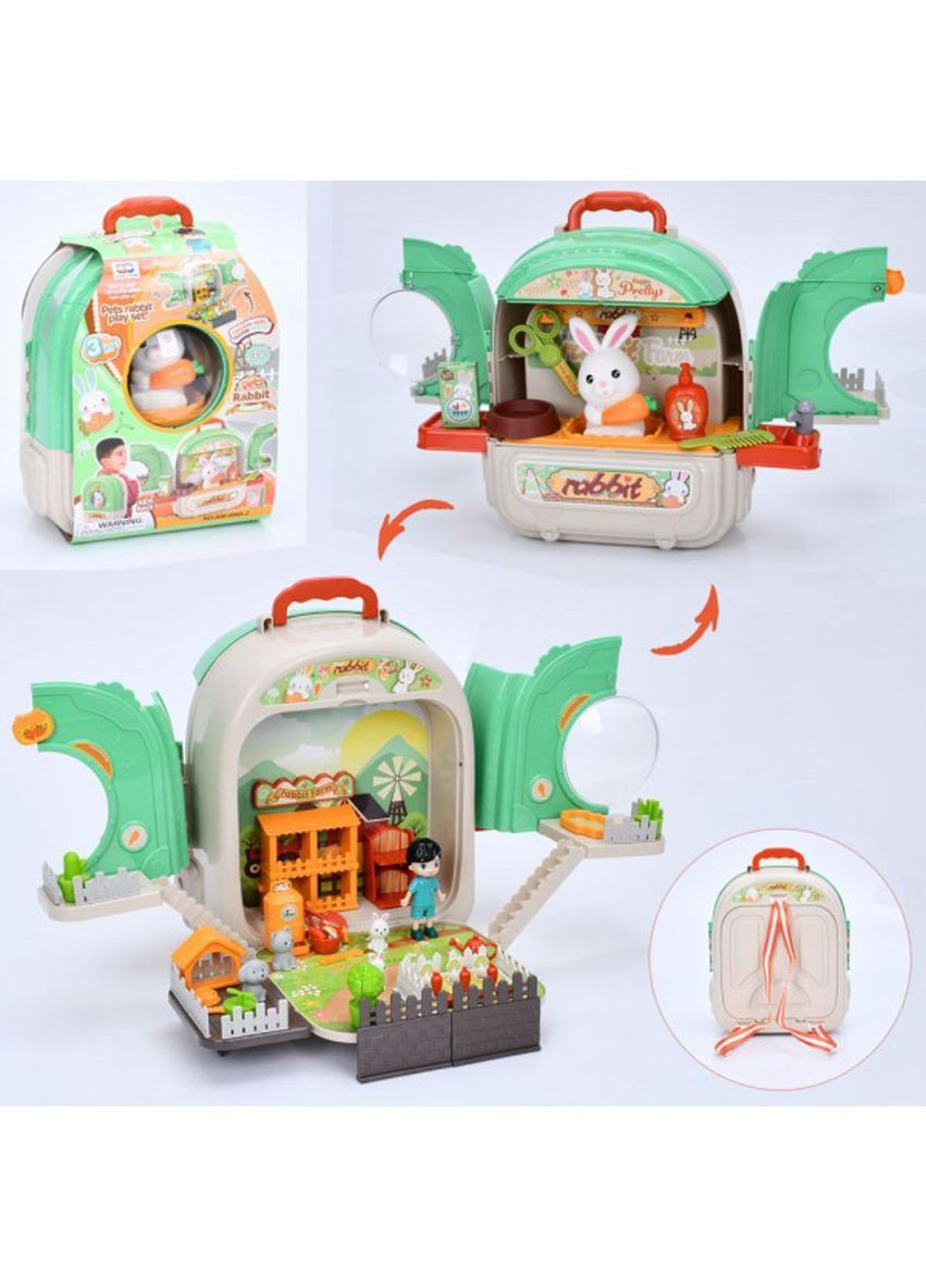 Набор игровой «грумер» 3 в 1, кролик, фигурка,аксессуары, чемодан Metr+ (367876923)