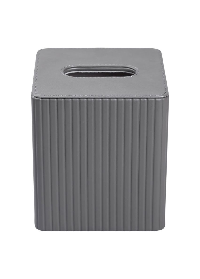 Серветка із еко шкіри сірого кольору для столу органайзер для серветок настільна ProDobro (364192537)
