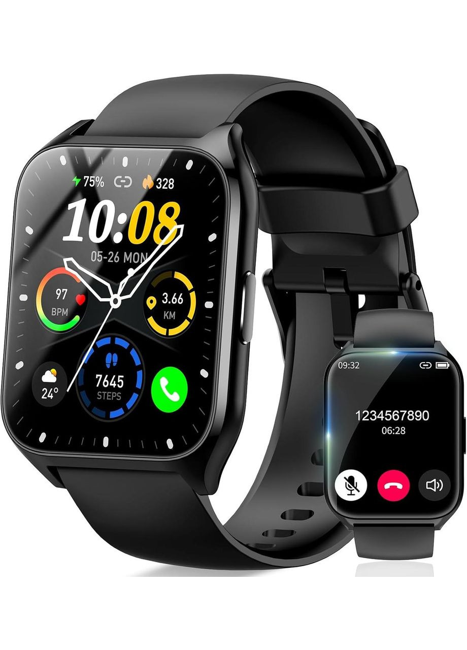 УЦІНКА! Cмарт годинник DUSONLAP, 1,85-дюймовий Smartwatch з набором/відповіддю дзвінків, пульсометром/SPo2/монітором сну, IP68 Smart Watch (323135501)