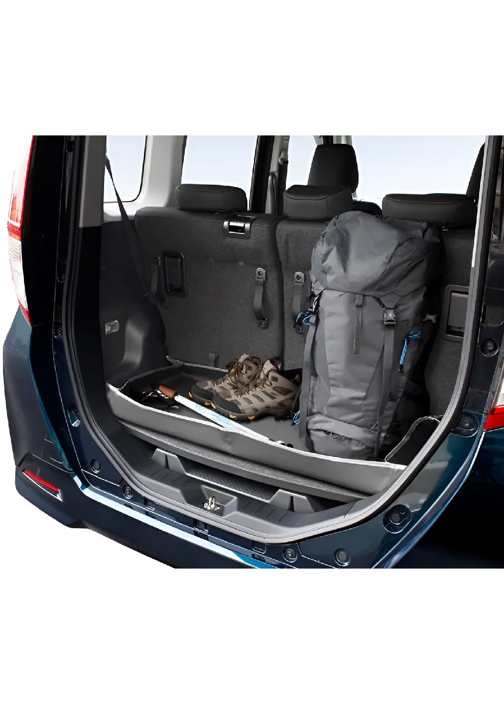 Захисний водонепроникний килимок у багажник машини автомобіля з липучками для формування бортика 105х57 см (479956-Prob) Unbranded (327215459)