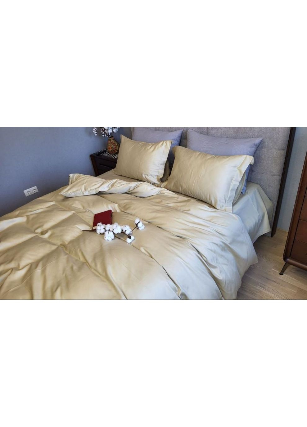 Постільна білизна Подих Ісландії, сатин PREMIUM Евро розмір, наволочки 50/70 No Brand (364220202)