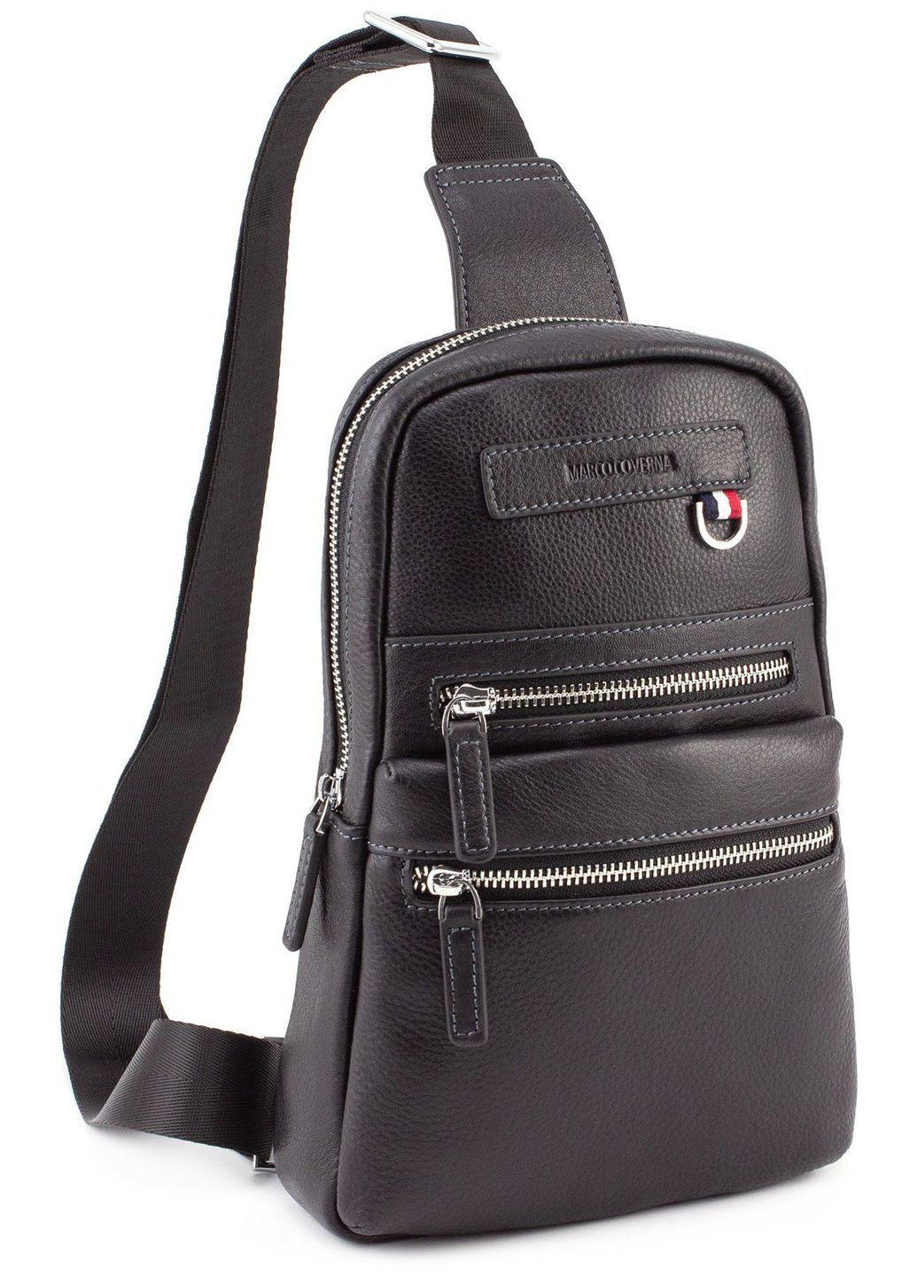 Чорна чоловіча сумка рюкзак MD 6636 black Marco Coverna (303830117)