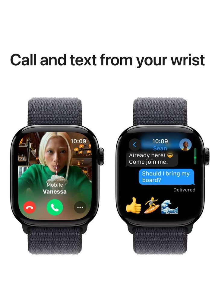 Смарт-годинник Watch Series 10 GPS 46mm Jet Black Alum with Black Sp/b - S/M (MWWP3QH/A) Apple (370607493)