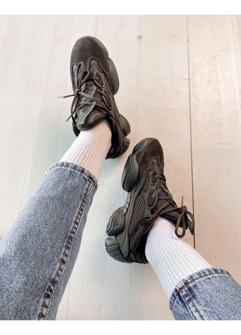 Комбіновані літні кросівки adidas yeezy boost 500 granite адідас ізі буст No Brand