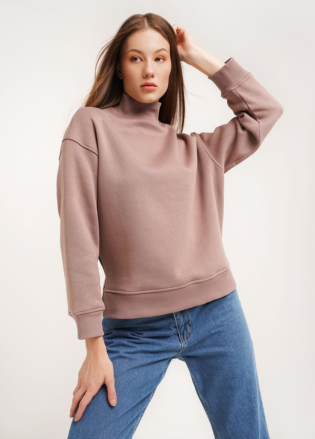 Бежевый свитшот Daria Karpiuk однотонный (312524364)