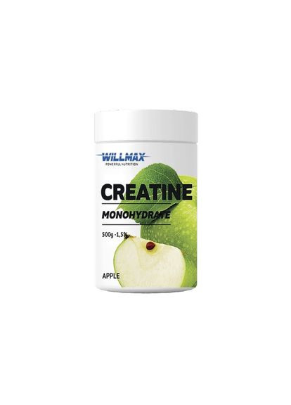 Креатин Creatine Monohydrate, 500 грамм Яблоко Willmax (324422074)