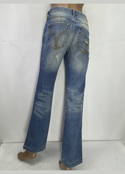 Голубые летние прямые джинсы D&G