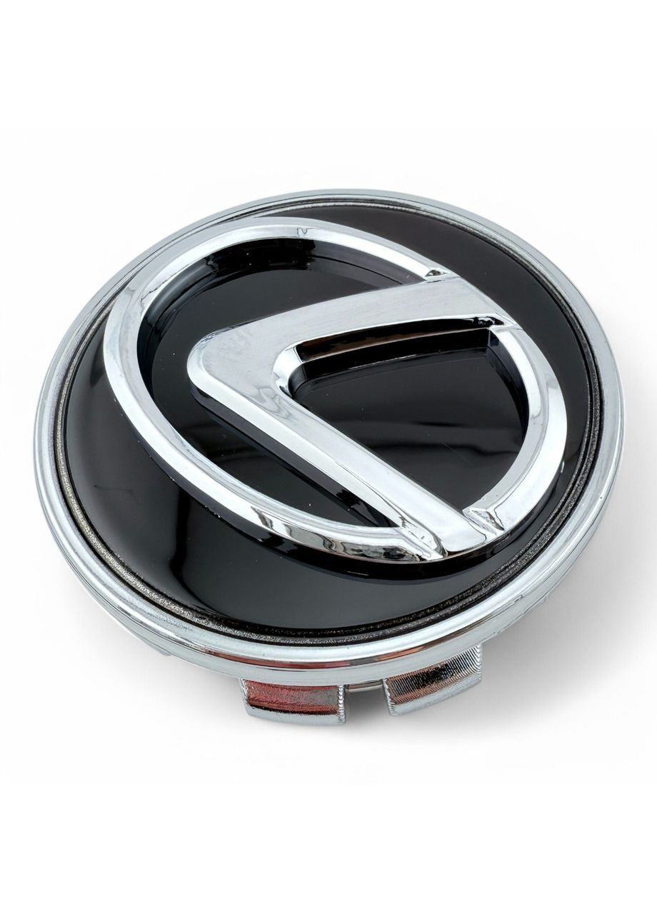 Колпачок для дисков Лексус заглушка для дисков 62/56 мм черные с хромом нового дизайна (1 шт.) Lexus (354698755)