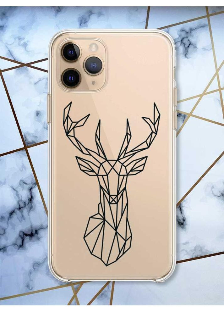 Прозорий чохол на Apple iPhone 11 Pro (5,8) Олень (принт 128) Creative (359498742)