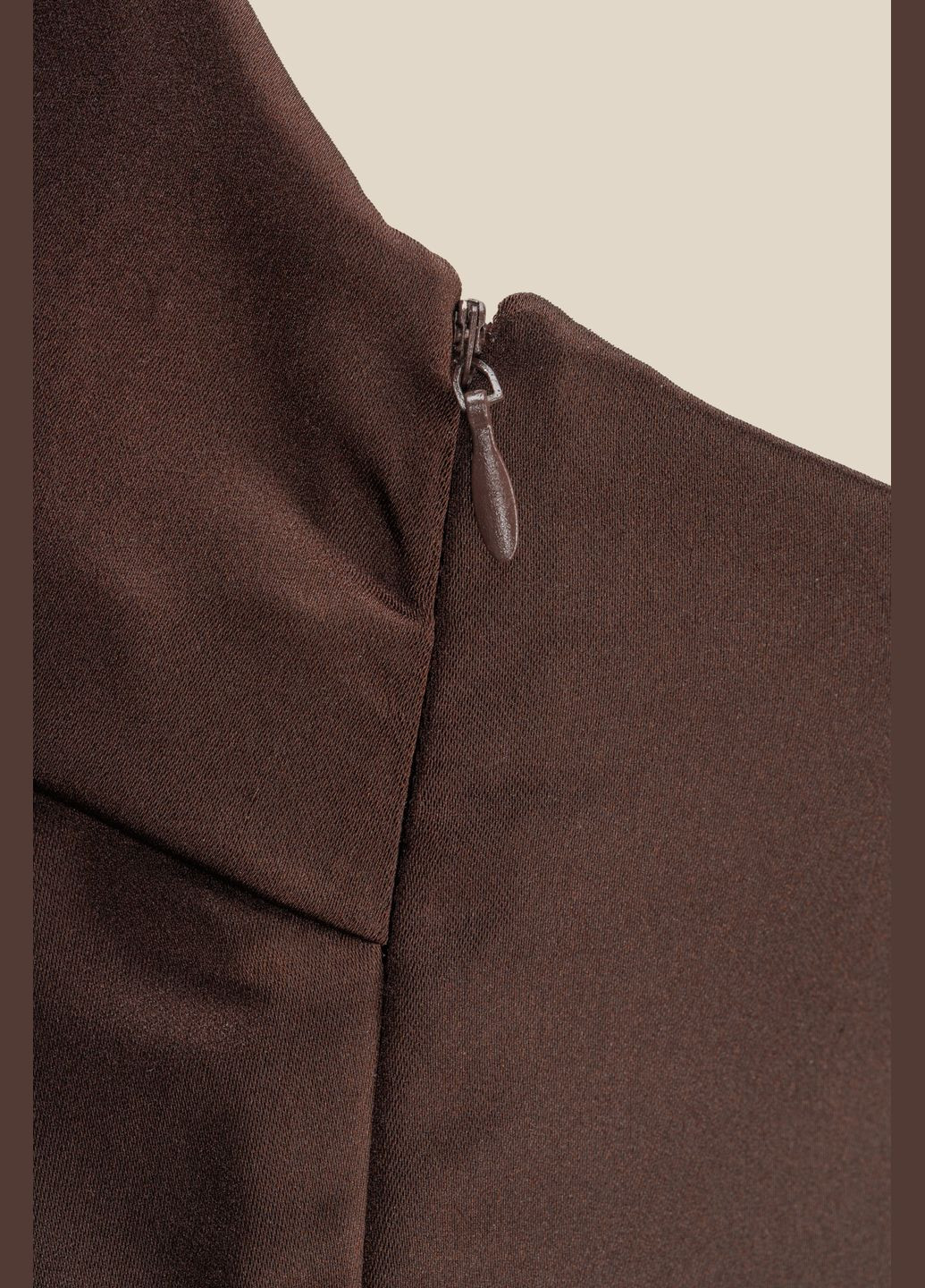 Темно-коричнева повсякденний сукня LAWA однотонна