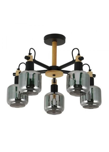 Люстра на 5 плафонів BL1450-1 DENVER під лампу чорний (80525) Ardero (321971512)