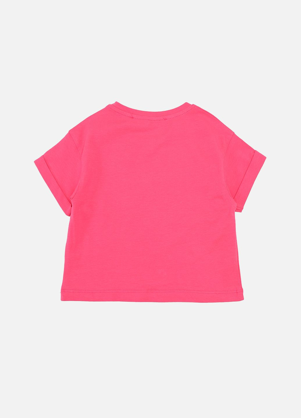Малинова літня футболка з коротким рукавом для дівчинки колір малиновий cb-00274777 Yuki