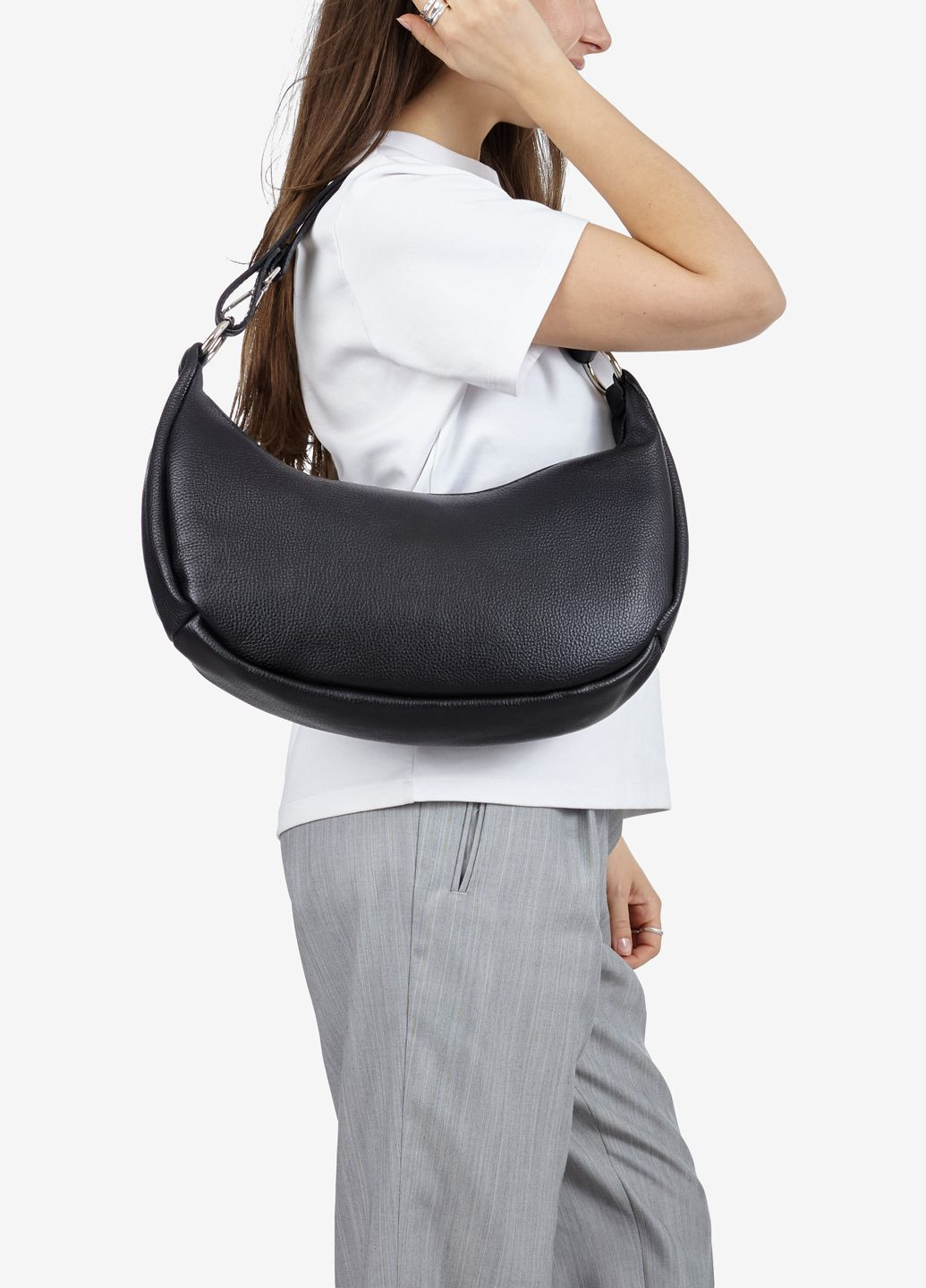 Сумка женская кожаная багет большая Shopper Regina Notte (326960771)