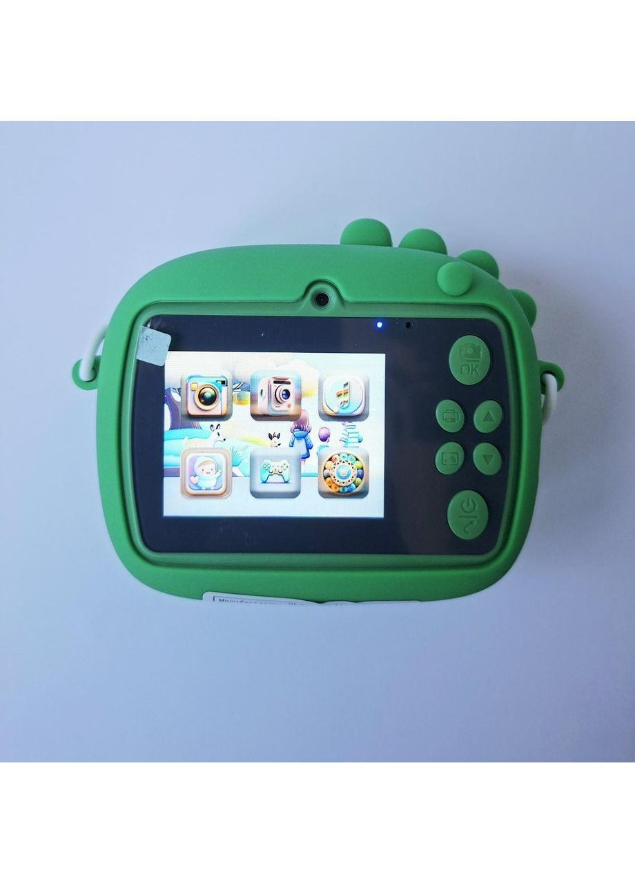 Детский фотоаппарат с моментальной печатью в форме Динозавр с мячом A-2345 No Brand (342118704)