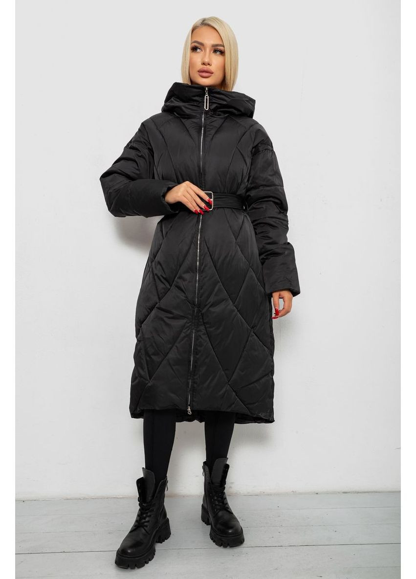 Черная зимняя куртка женская зимняя, 244r5618 Ager
